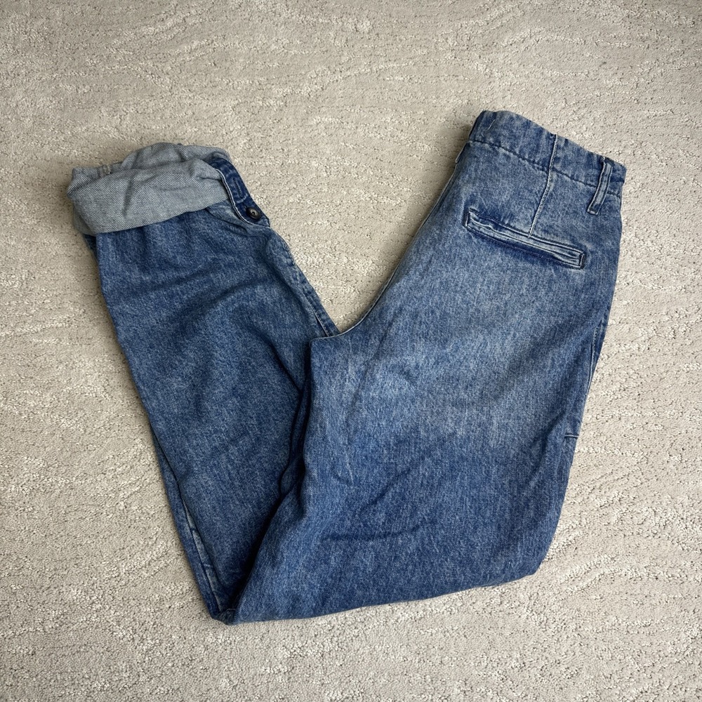 Women's We‎ The Free Size 25 Rory Slim Straight Jeans Button Cuffed Hem